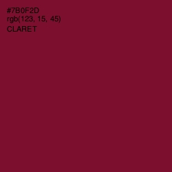 #7B0F2D - Claret Color Image