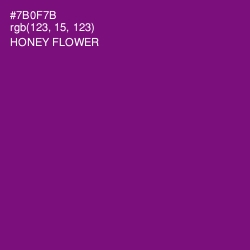 #7B0F7B - Honey Flower Color Image