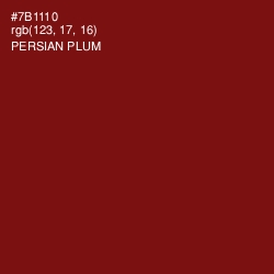 #7B1110 - Persian Plum Color Image