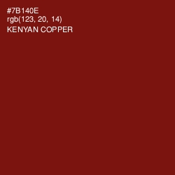 #7B140E - Kenyan Copper Color Image