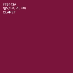 #7B143A - Claret Color Image