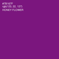 #7B167F - Honey Flower Color Image