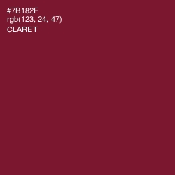 #7B182F - Claret Color Image
