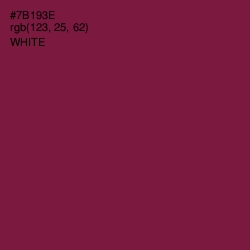 #7B193E - Claret Color Image