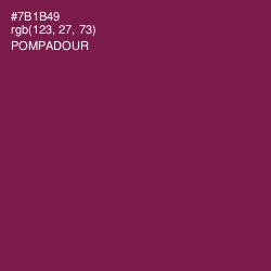#7B1B49 - Pompadour Color Image