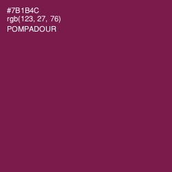 #7B1B4C - Pompadour Color Image