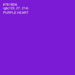 #7B1BD6 - Purple Heart Color Image