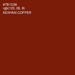 #7B1C08 - Kenyan Copper Color Image