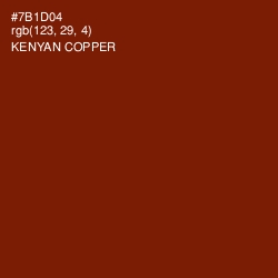 #7B1D04 - Kenyan Copper Color Image