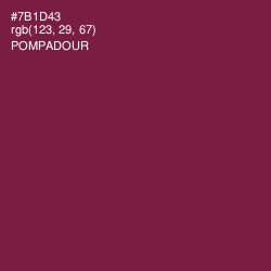 #7B1D43 - Pompadour Color Image