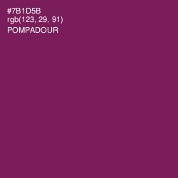 #7B1D5B - Pompadour Color Image