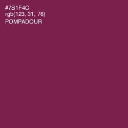 #7B1F4C - Pompadour Color Image