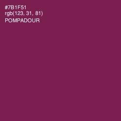 #7B1F51 - Pompadour Color Image