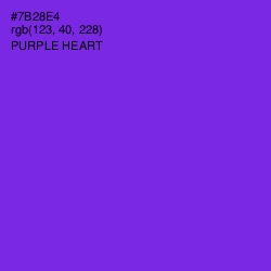 #7B28E4 - Purple Heart Color Image
