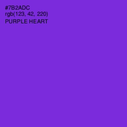#7B2ADC - Purple Heart Color Image