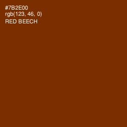 #7B2E00 - Red Beech Color Image
