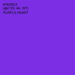 #7B2EE3 - Purple Heart Color Image
