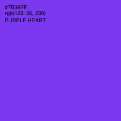 #7B38EE - Purple Heart Color Image