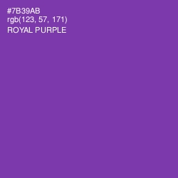#7B39AB - Royal Purple Color Image