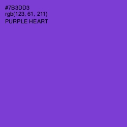 #7B3DD3 - Purple Heart Color Image
