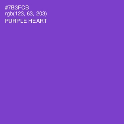 #7B3FCB - Purple Heart Color Image