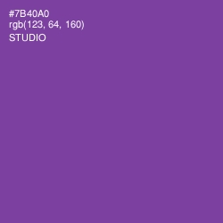 #7B40A0 - Studio Color Image