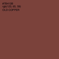 #7B413B - Old Copper Color Image