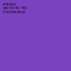 #7B42C0 - Fuchsia Blue Color Image