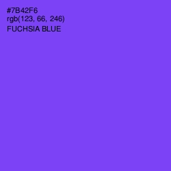 #7B42F6 - Fuchsia Blue Color Image