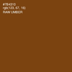 #7B4310 - Raw Umber Color Image