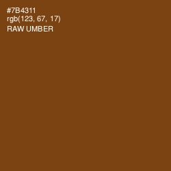 #7B4311 - Raw Umber Color Image