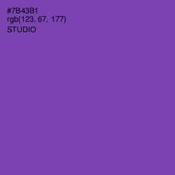 #7B43B1 - Studio Color Image