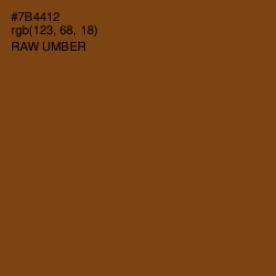 #7B4412 - Raw Umber Color Image