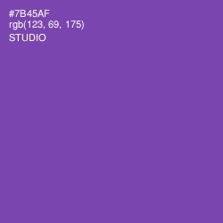 #7B45AF - Studio Color Image