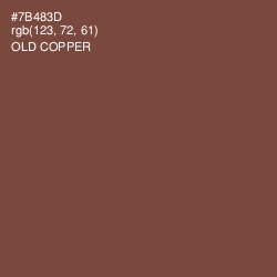 #7B483D - Old Copper Color Image