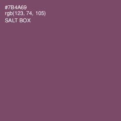 #7B4A69 - Salt Box Color Image