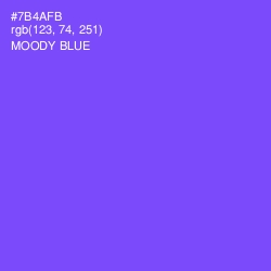 #7B4AFB - Moody Blue Color Image