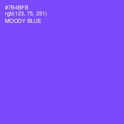 #7B4BFB - Moody Blue Color Image