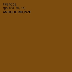 #7B4C0E - Antique Bronze Color Image