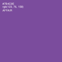 #7B4C9E - Affair Color Image