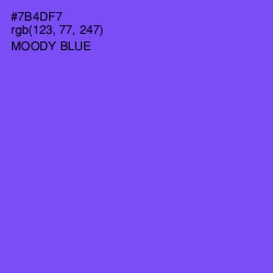 #7B4DF7 - Moody Blue Color Image