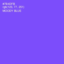 #7B4DFB - Moody Blue Color Image