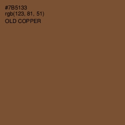 #7B5133 - Old Copper Color Image