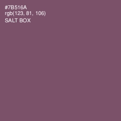 #7B516A - Salt Box Color Image