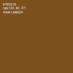 #7B521B - Raw Umber Color Image
