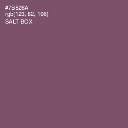 #7B526A - Salt Box Color Image