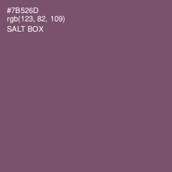 #7B526D - Salt Box Color Image