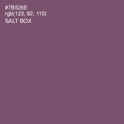 #7B526E - Salt Box Color Image