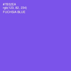 #7B52EA - Fuchsia Blue Color Image