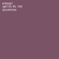#7B5367 - Scorpion Color Image